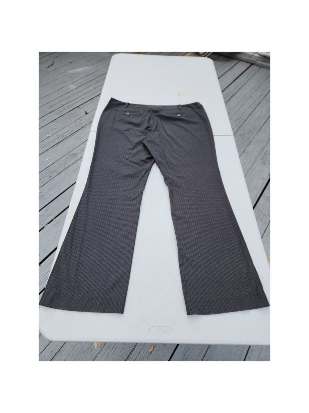 Mossimo Gray Pinstripe Dress Pants Women's Size 18